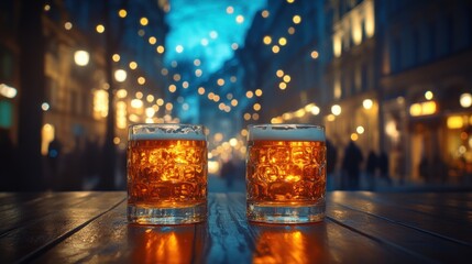 Celebration at an Irish Pub with Beer Live Music and Community Gathering