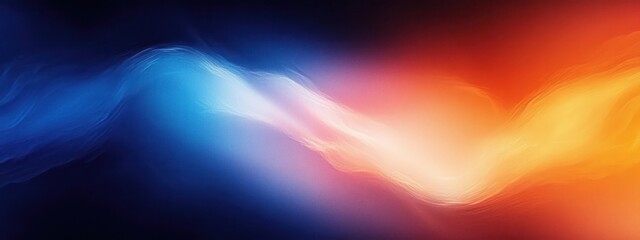 Abstract glowing gradient background blue orange red texture wave design vibrant dreamy