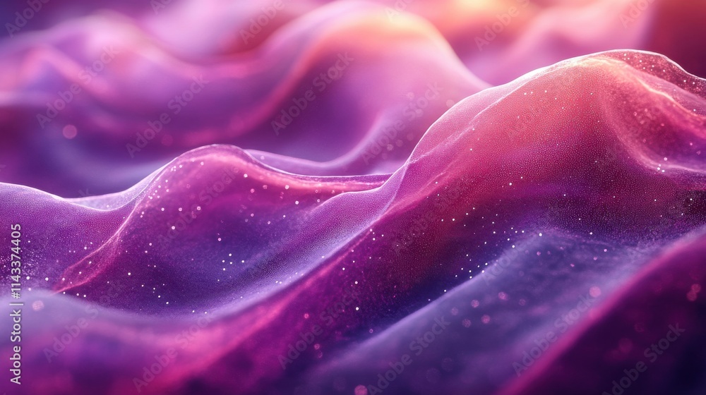 Poster abstract 3d render purple background design network concep