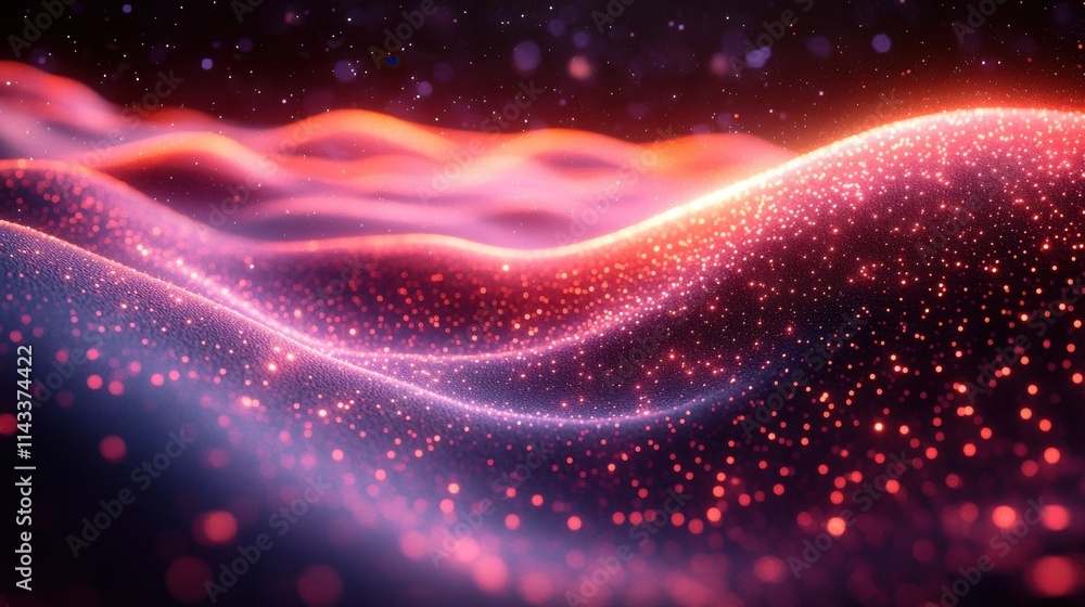 Aufkleber abstract 3d render purple background design network concep