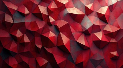 Naklejka premium abstract 3d render red geometric background modern desig