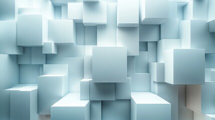 Obraz premium abstract 3d render white geometric background modern animation motion design seamless looped vide