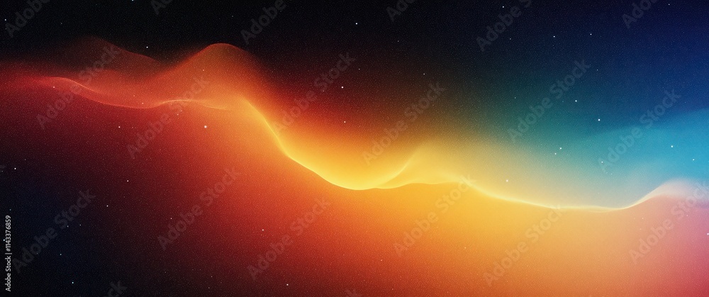 Poster vibrant gradient background abstract art color blend soft lighting texture design