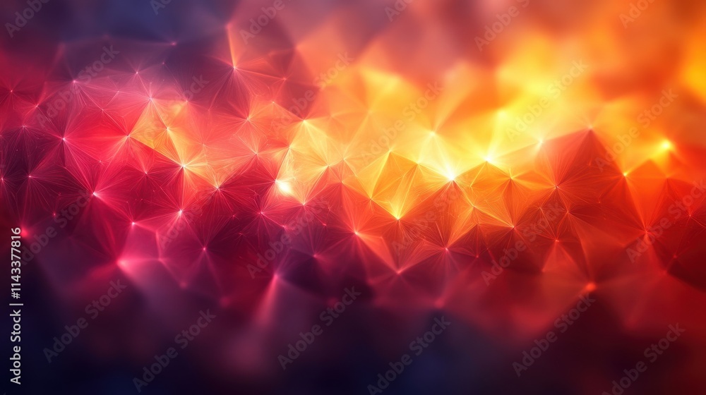 Poster abstract background design triangulated spheres modern pattern illustratio