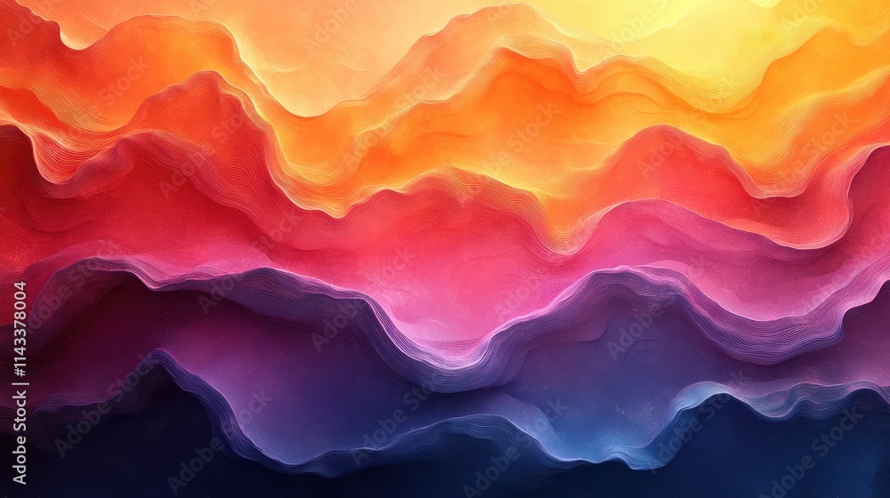 Poster abstract background design wavy colorful pattern seamless looped animatio