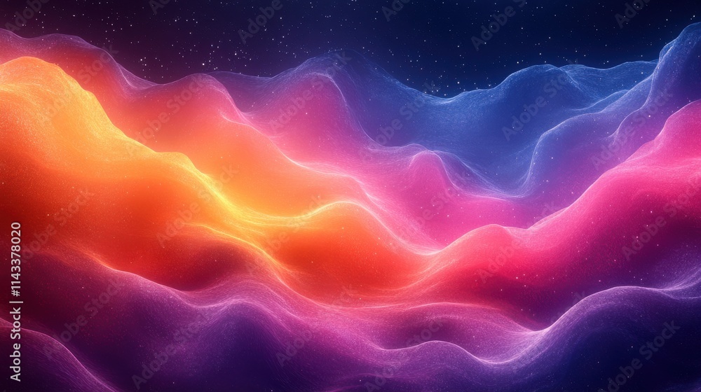 Poster abstract background design wavy colorful pattern seamless looped animatio