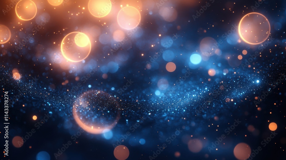 Poster abstract background design with circles seamless looped animatio