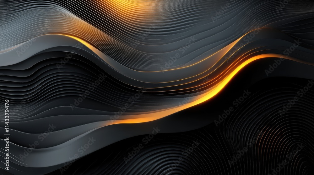 Aufkleber abstract background striped texture design modern pattern with wavy lines illustratio