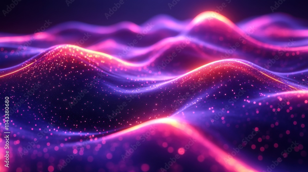 Poster abstract background with distorted lines seamless looped animatio