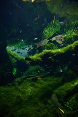 Exploring a serene underwater ecosystem in the Shanghai Greenhouse Garden aquarium