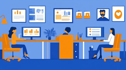 Flat vector icons set for business, internet, technology, social media, and communication concepts