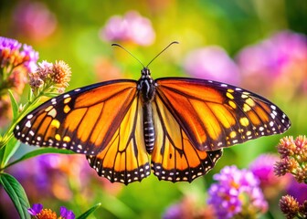 Obraz premium Candid Queen Butterfly Photography: Danaus gilippus in Natural Habitat - High-Resolution Images