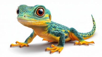 beautiful lizard clipart isolated on white background lizard