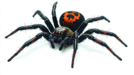 beautiful spider clipart isolated on white background spider