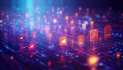 Obraz premium Digital Health Ecosystem Connectivity and Interoperability for Enhanced Patient Care and Wellness