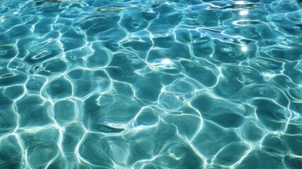 Obraz premium Crystal Clear Water Surface with Gentle Sunlight Reflection