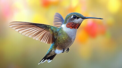 illustration of hummingbird isolated on white background hummingbird