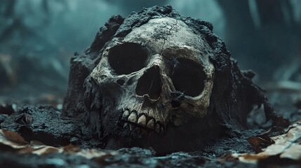 Dark Forest Skull: A Macabre Encounter