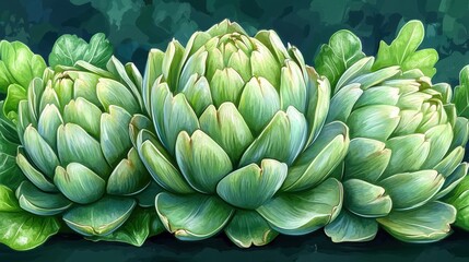 Obraz premium illustration of an artichoke isolated on white background