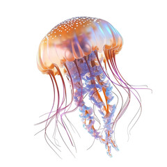 Jellyfish Icon on Transparent Background