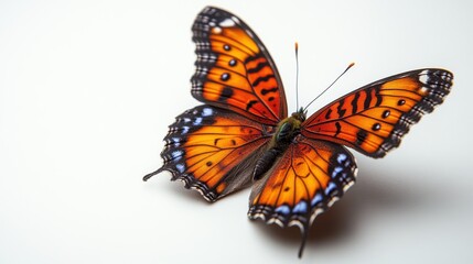 Fototapeta premium photo of butterfly isolated on white background butterfly