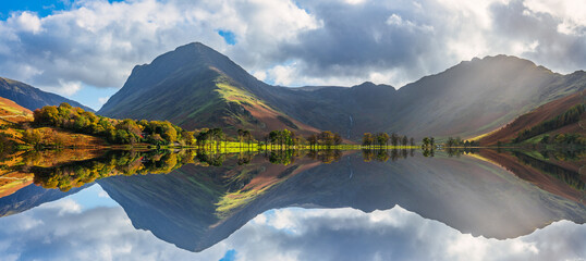 Buttermere lake and Haystacks in the Lake District. UK