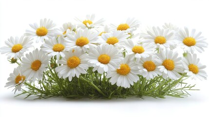 Obraz premium photo of chamomile isolated on white background chamomile