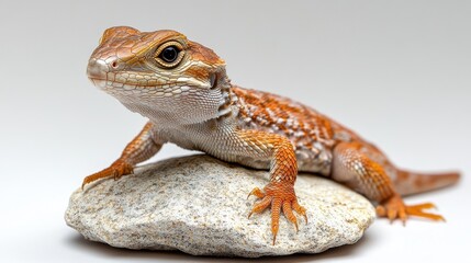 Naklejka premium photo of lizard isolated on white background lizard