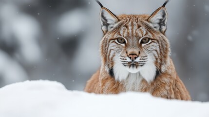 Fototapeta premium photo of lynx isolated on white background lynx