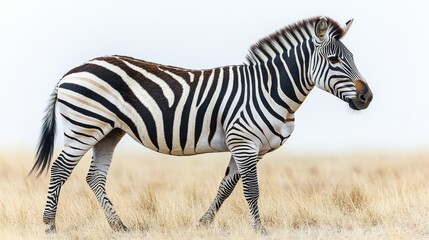 Obraz premium photo of zebr isolated on white background zebra