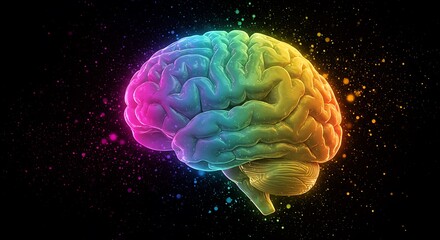 Human brain exploding with knowledge and creativity concept. creativity, intelligence, and innovation neuroscience, mental health, and futuristic technology artistic innovative knowledge, imagination 