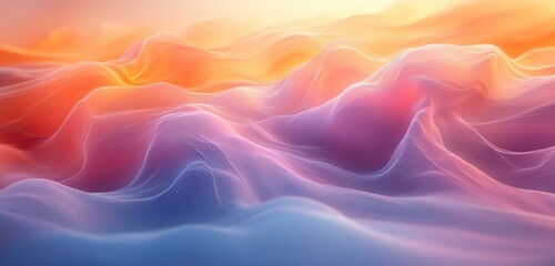 Fototapeta premium Soft Pastel Gradient Background Dreamy Beige Pink Noise Texture Abstract Design for Cosmetic and Fashion