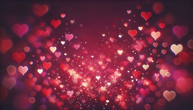 Valentine's Day abstract heart background with a minimalist, contemporary composition that captures the spirit of love