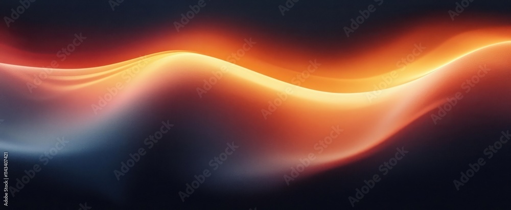 Aufkleber abstract gradient background with soft focus warm tones smooth curved lines and high contrast minima
