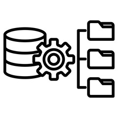 Obraz premium Data Management icon
