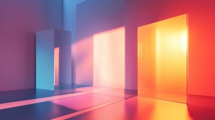 A frosted glassmorphism panel featuring soft shadows and a gradient backdrop, perfect for contemporary UI design concepts.