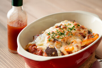 茄子のミートグラタン