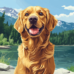golden retriever dog