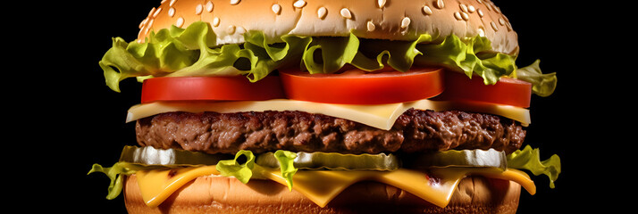 Burger King's Signature Burger: A Display of Fresh Ingredients and Masterful Preparation