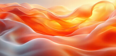 Obraz premium Warm Toned Abstract Art Background with Smooth Curves and Minimalist Composition