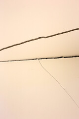 House structural foundation cracked, building problem wall cracked.