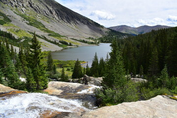 Blue Lakes Waterfalls in Breckenridge, Colorado