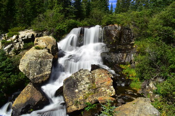 Blue Lakes Waterfalls in Breckenridge, Colorado