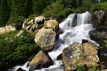 Blue Lakes Waterfalls in Breckenridge, Colorado