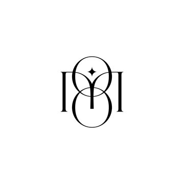 letter M initial with luxury human shape logo icon vector template