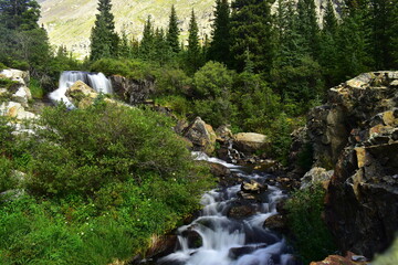 Blue Lakes Waterfalls in Breckenridge, Colorado