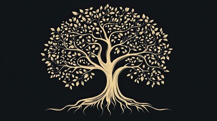 Tree Of Life: A beautiful, symbolic Tree of Life design, ideal for spiritual, nature, or eco-conscious projects, representing growth, interconnectedness, and harmony.