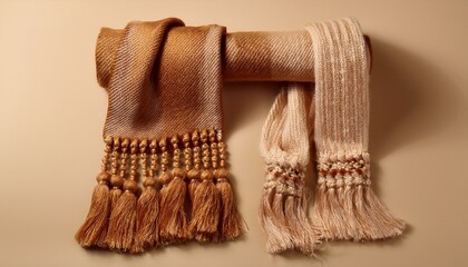 Knitted Winter Scarf Left-Aligned Background