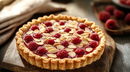 Scrumptious Raspberry Almond Tart: Sweet Delight