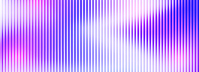 Iridescent ribbed glass background. Pink purple frosted reeded wallpaper. Colored corrugated glass texture for door, window, rooftop. Blue wavy striped blurry surface overlay. Vector backdrop